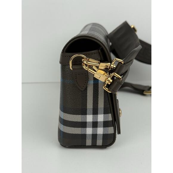 Burberry Top Handle Note Bag in Snug Dark Green Shoulder Bag - Picture 7 of 16